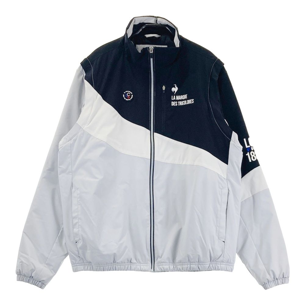 サイズ：LL LE COQ GOLF ルコックゴルフ 2024年モデル 中綿 2WAY長袖ジップジャケット グレー系 [240101711413] ゴルフウェア メンズ ストスト