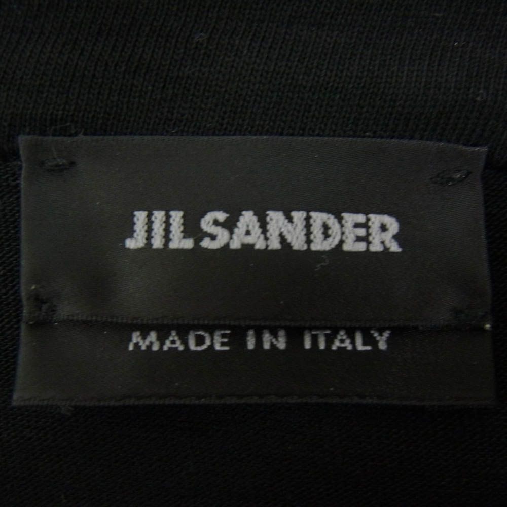 JIL SANDER ジルサンダー JSML707016ML24780872 コットン カーディガン カットソー バンドカラー ブラック系 L【中古】 JIL SANDER ジルサンダー JSML707016ML24780872 コットン カーディガン