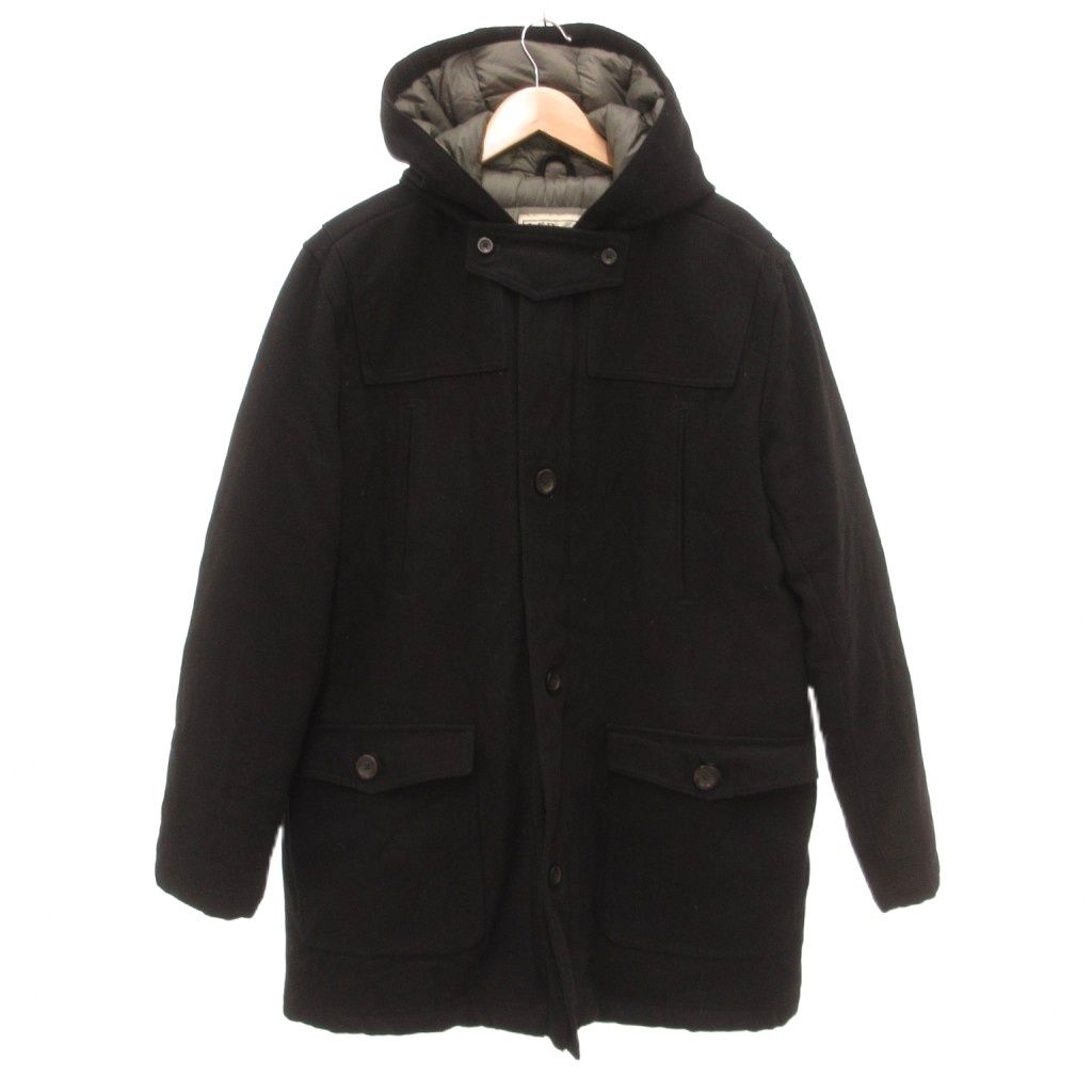 エルエルビーン L.L.BEAN ダウンコート ジャケット メルトン L 黒 ブラック /JS ■ECG005