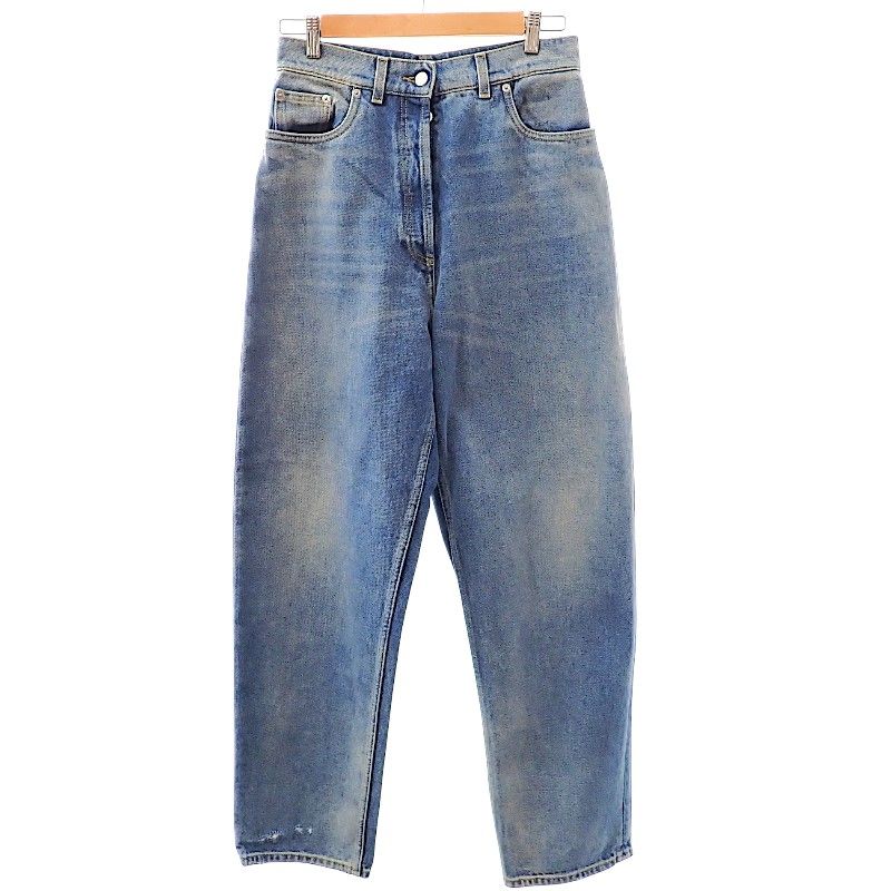 プラダ PRADA 5ポケット ダメージ加工 デニム ジーンズ GFP469 デニムパンツ コットン ブルー サイズ27 メンズ【中古】【Aランク】