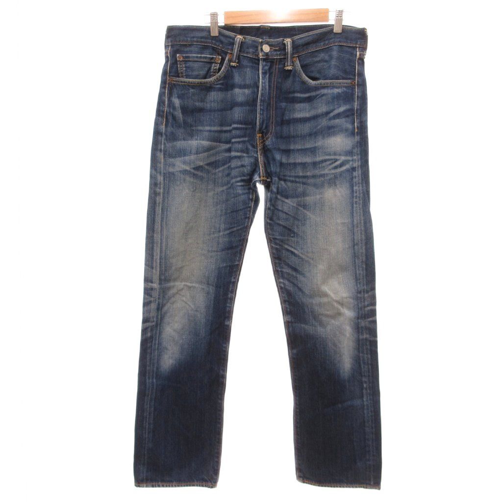 リーバイス Levi's 505 デニムパンツ ジーンズ ストレート ジッパーフライ W34 L33 インディゴブルー /JS ■ECG005