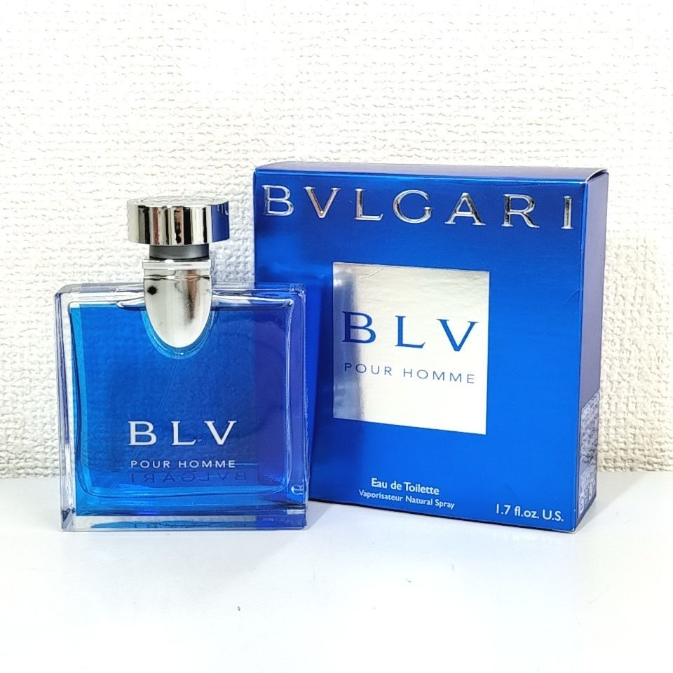 【 BVLGARI 】H 8 A-1 50ml ほぼ満タン BLV POUR HOMME ブルガリ ブルー プールオム EDT オードトワレ SP スプレー 香水 フレグランス