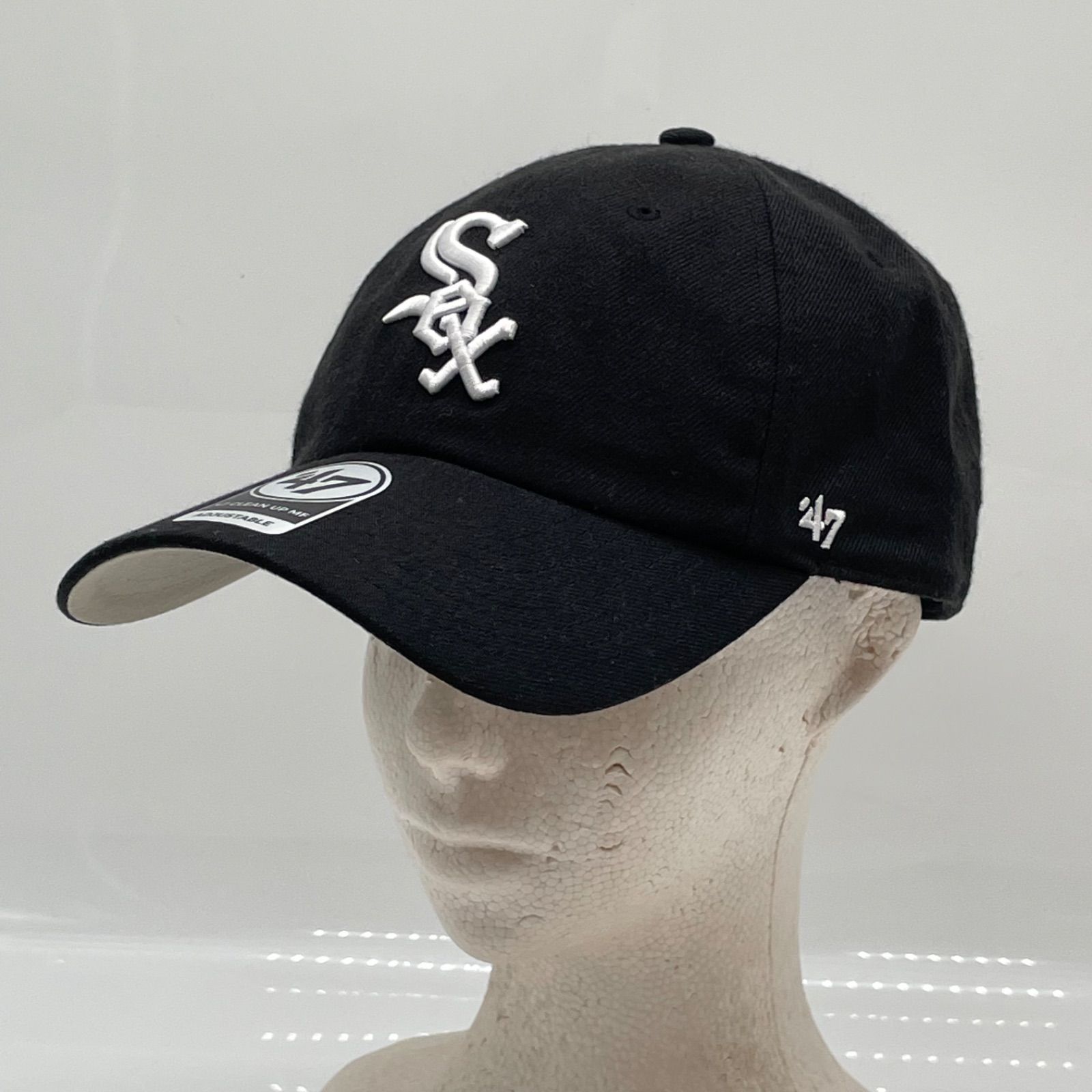 KO4328□47Brand キャップ CLEAN UP White Sox ブラック フリーサイズ