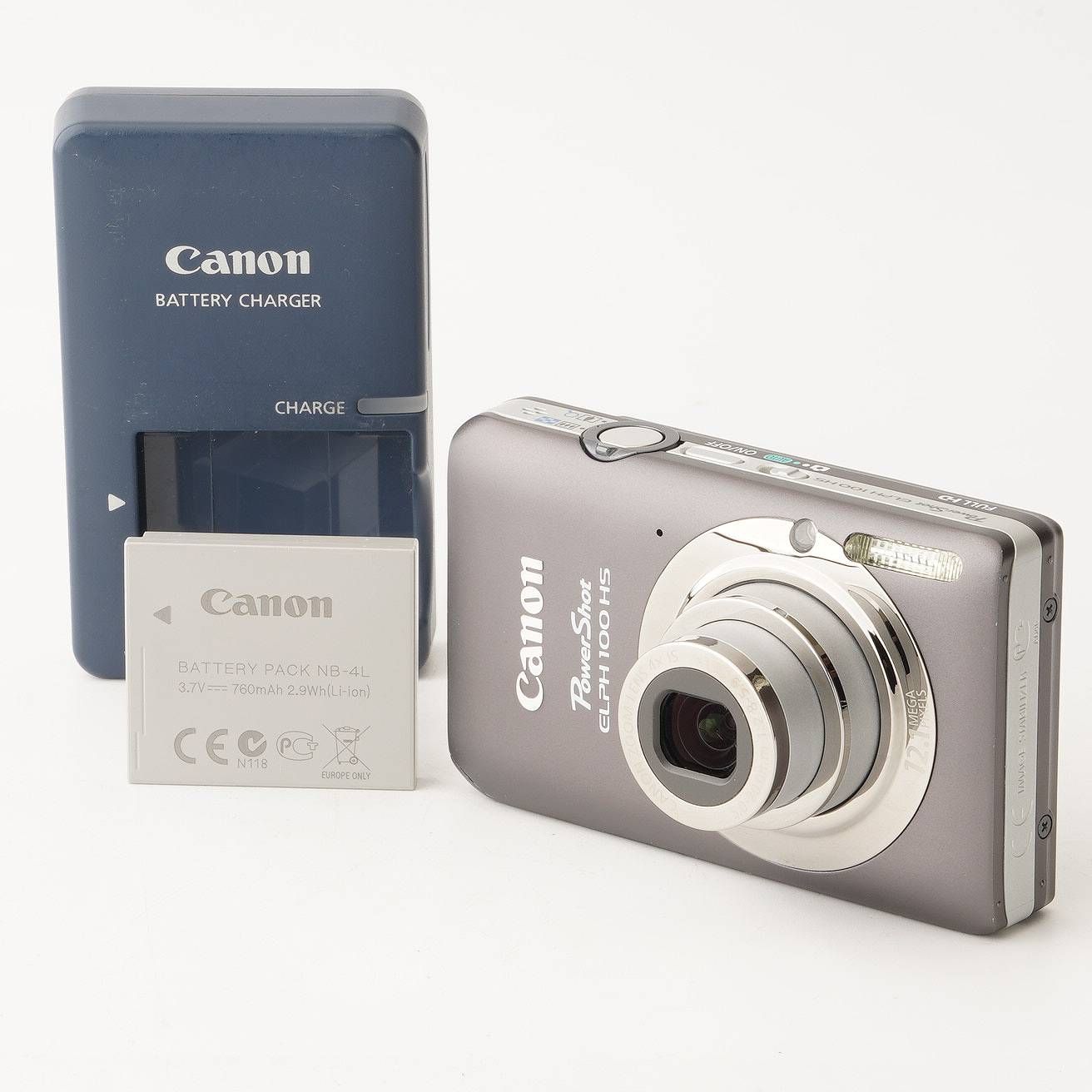 キヤノン Canon PowerShot ELPH 100 HS グレー4x ズーム 手ブレ補正