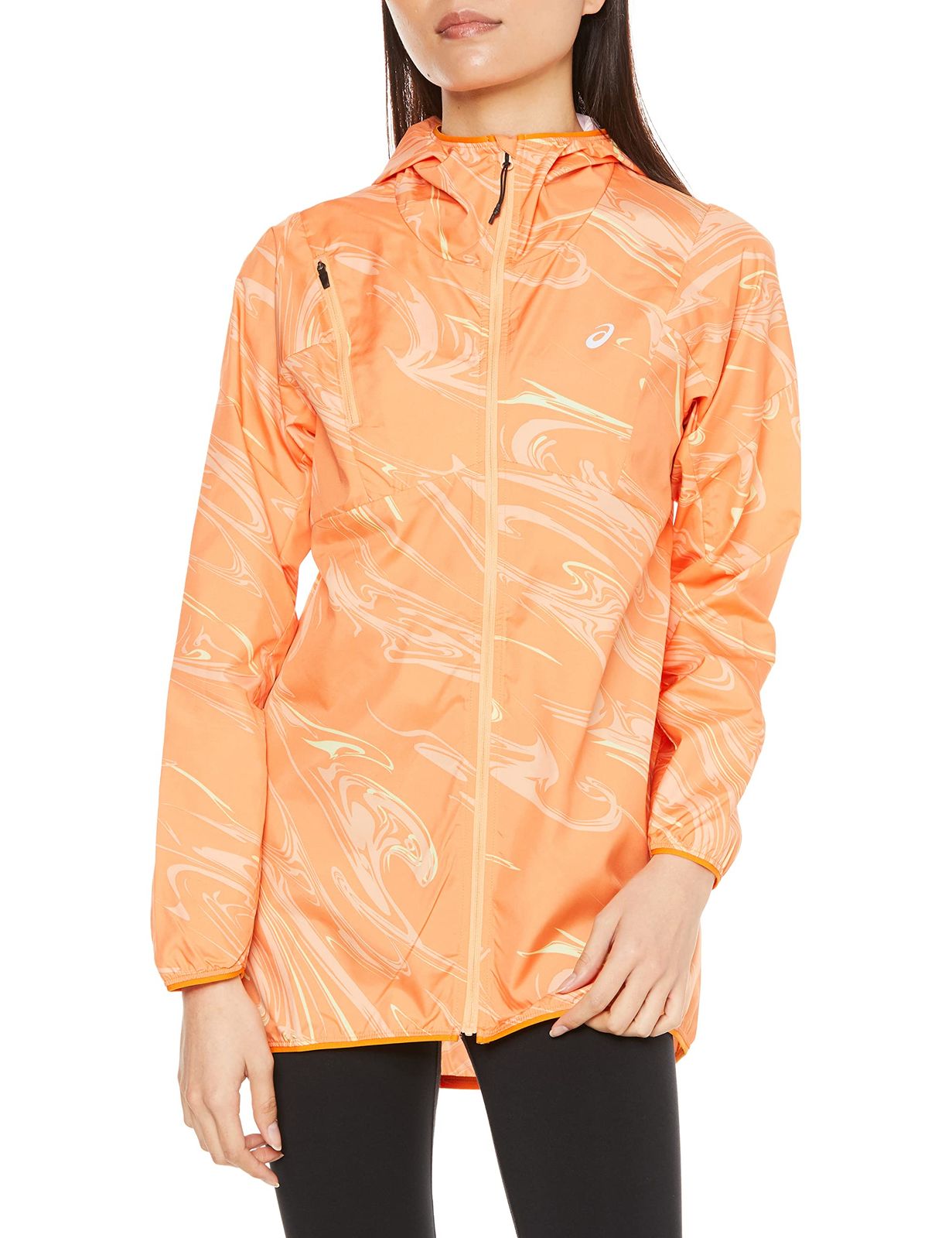 [アシックス] ランニングウェア ハッ水グラフィックウーブンジャケット 2012C780 レディース [700(サンピーチ)] [L]