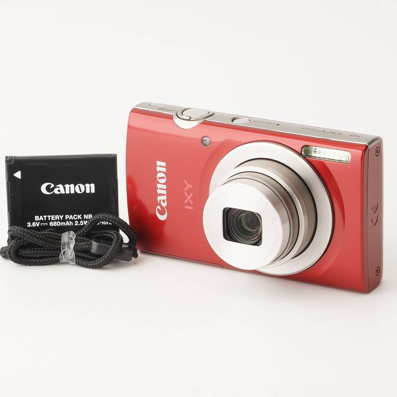 キヤノン Canon IXY 200 レッド 8x ズーム コンパクトデジタルカメラ