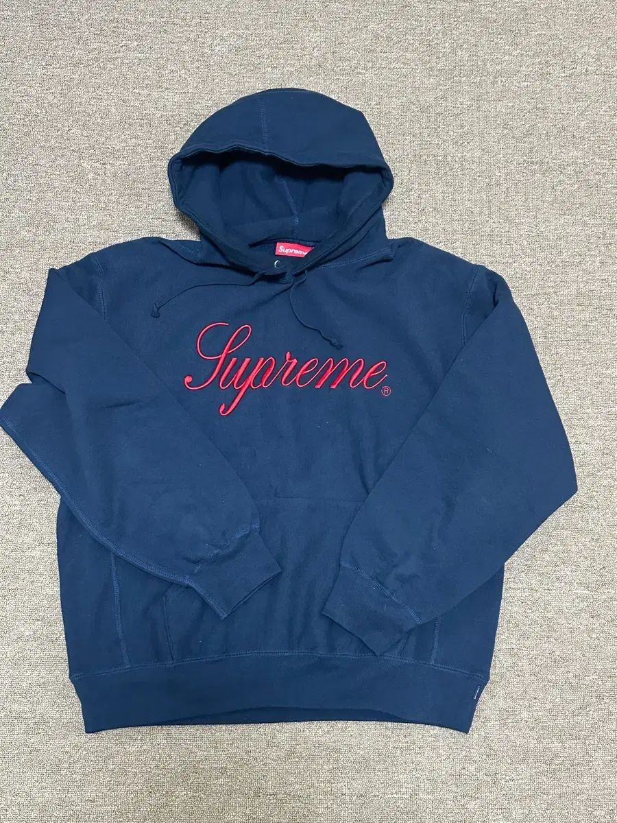 Supreme 刺繍 スクリプト WHO フード スウェットシャツ