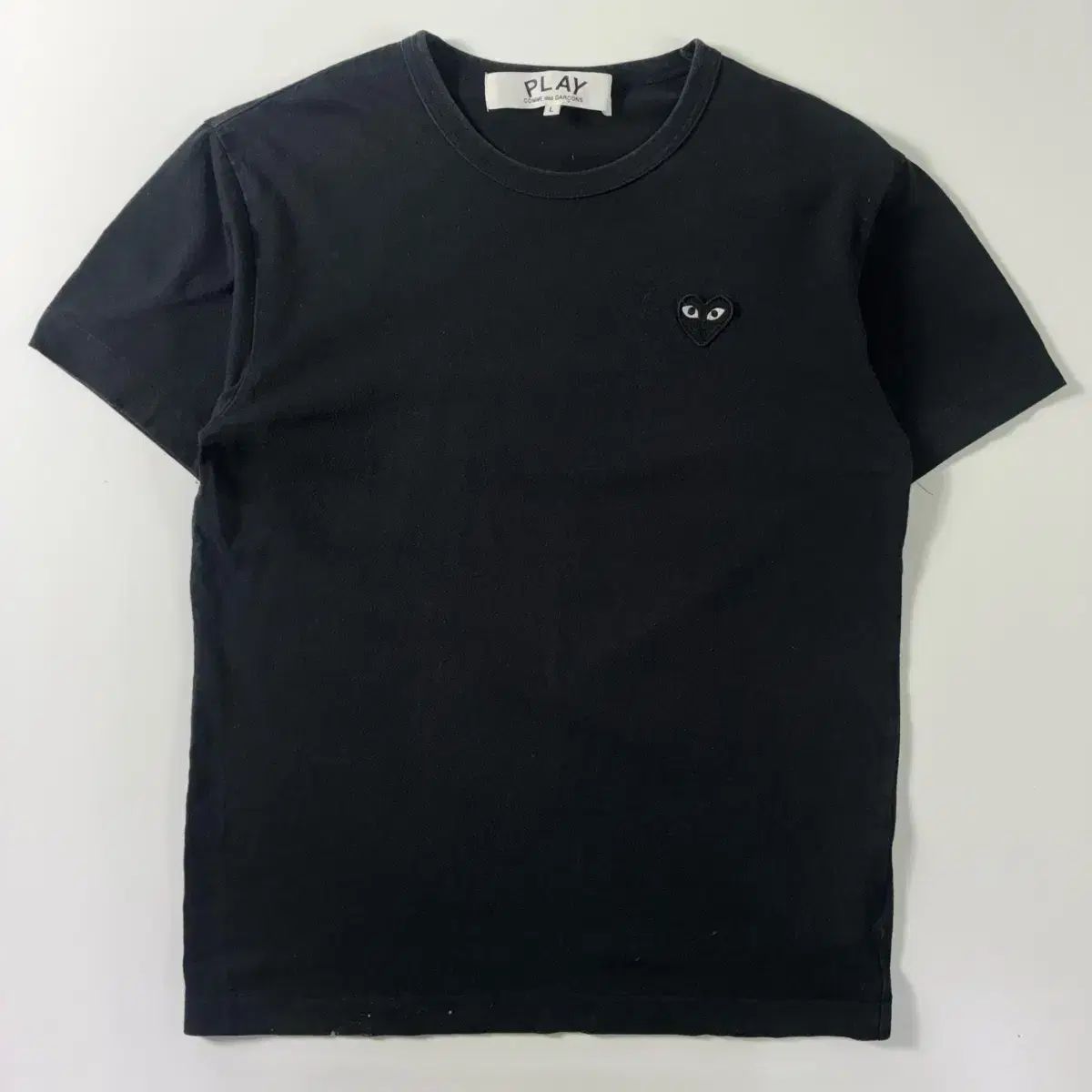 COMME des GARCONS コム・デ・ギャルソン ハートワッペン ブラック 半袖Tシャツ