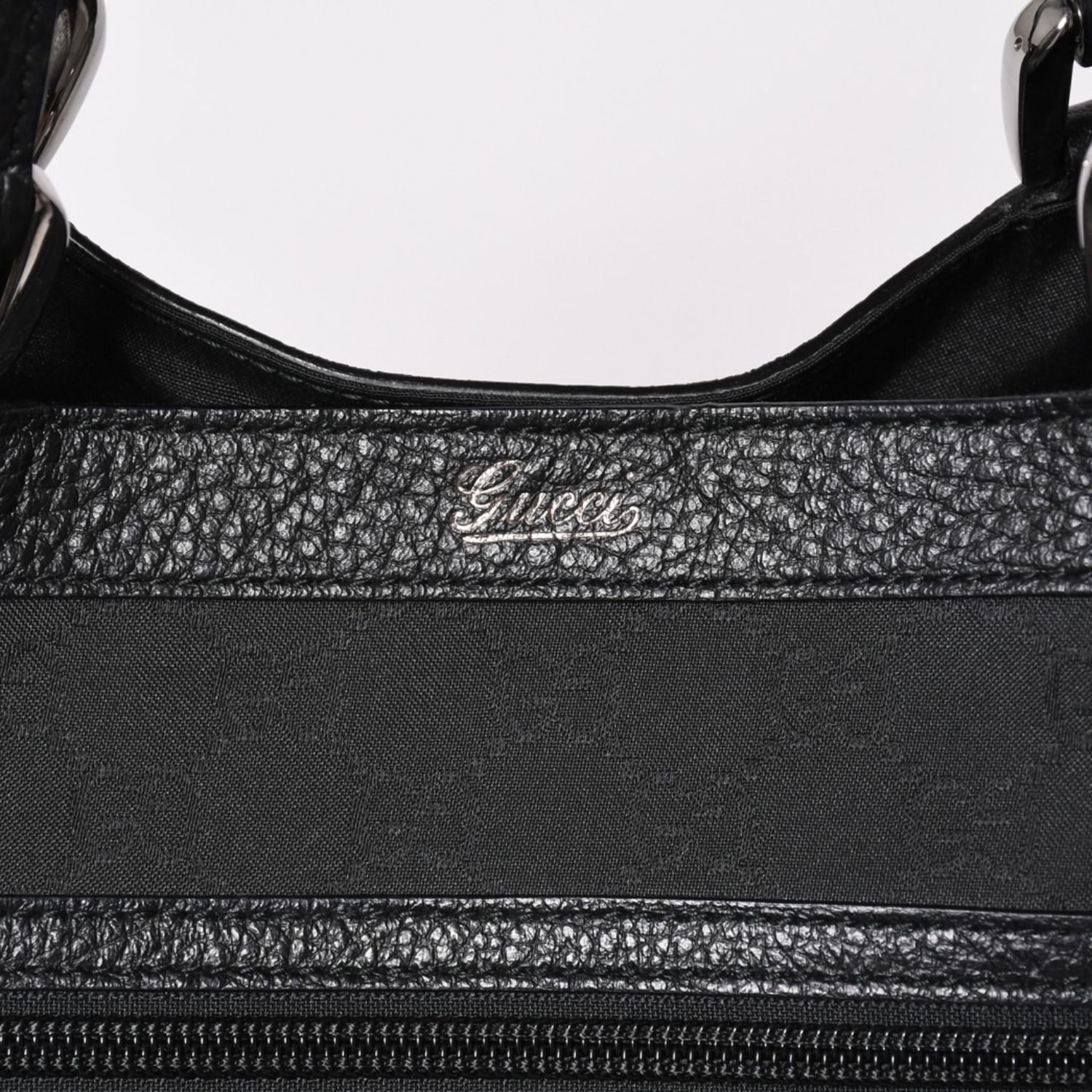 極美品 GUCCI グッチ アビー GGナイロンキャンバスポケットトート