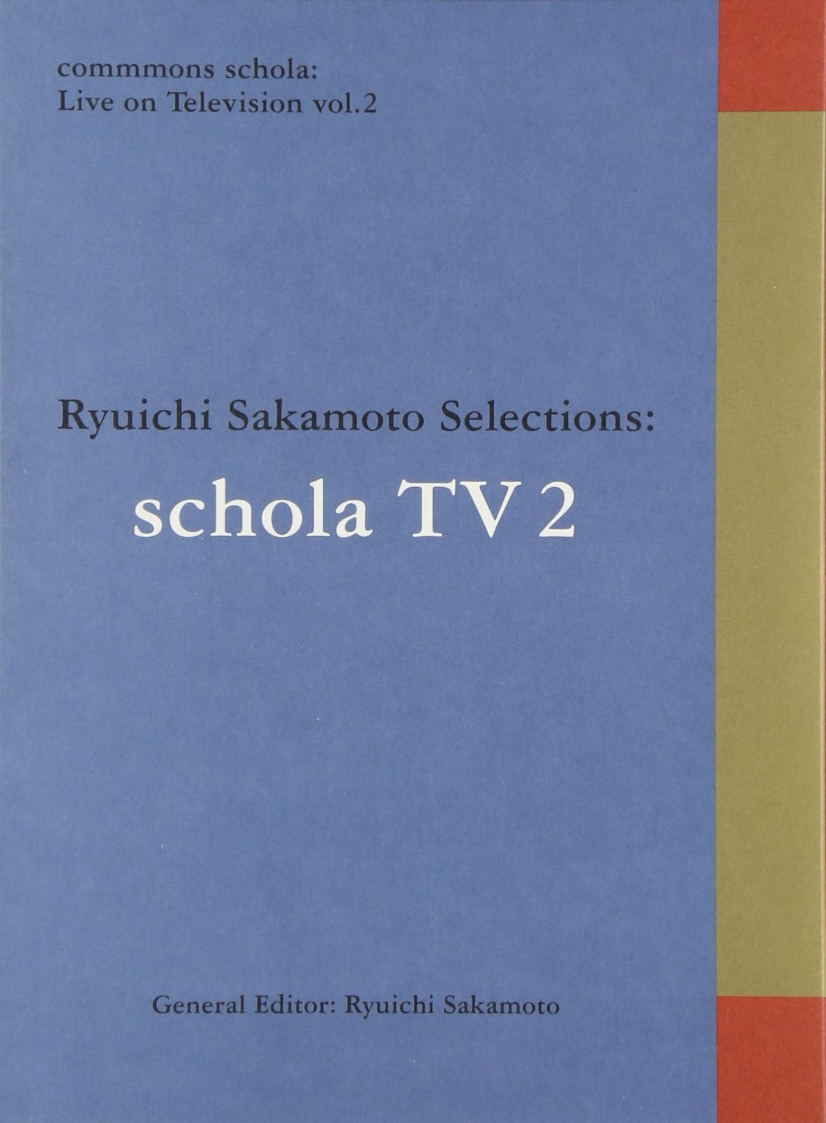 commmons schola: Live on Television vol.2 Ryuichi Sakamoto Selections: schola TV [DVD]
