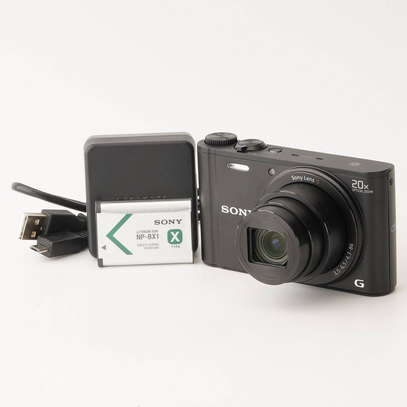 ソニー Sony サイバーショット Cyber-shot DSC-WX350 ブラック 20x 光学ズーム