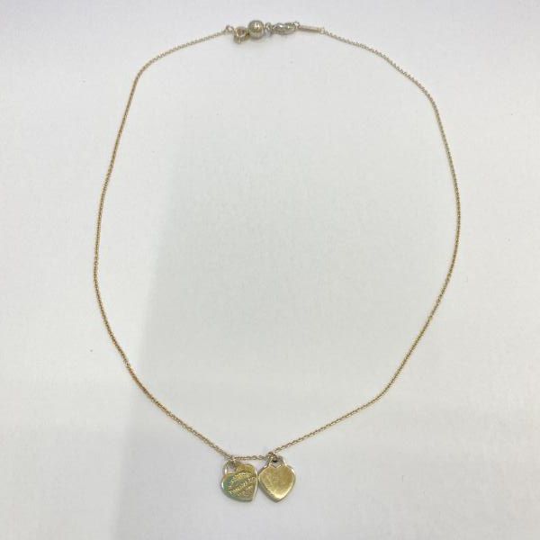 【中古】Tiffany＆Co. リターントゥ ティファニー ダブルハート シルバー925 ネックレス △一部引き輪社外品 ティファニー[24]