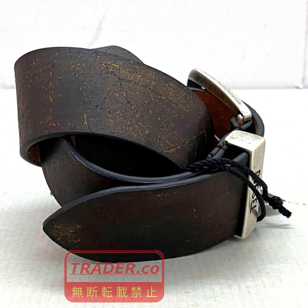 DIESEL レザーベル 03w27064【タグ付き美品】Diesel ディーゼル メンズ レザーベルト