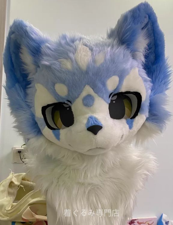 犬　猫　着ぐるみ ヘッド全頭　ヘッド ケモノ ファースーツ ぬいぐるみ コスプレ コスチューム Kurumi 一点物 C593