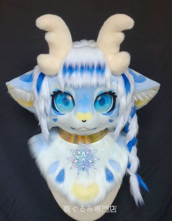 犬　猫　着ぐるみ ヘッド全頭　ヘッド ケモノ ファースーツ ぬいぐるみ コスプレ コスチューム Kurumi 一点物 C595