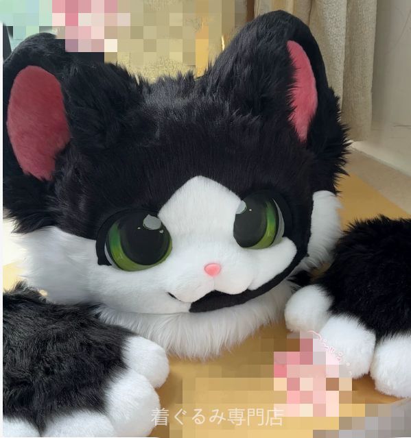 犬　猫　着ぐるみ ヘッド全頭　ヘッド ケモノ ファースーツ ぬいぐるみ コスプレ コスチューム Kurumi 一点物 C596