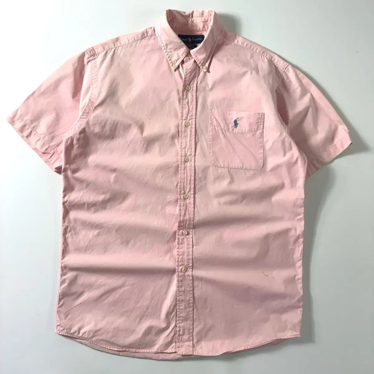 Polo ポロ ラルフローレン 刺繍 コットン ピンク 半袖シャツ
