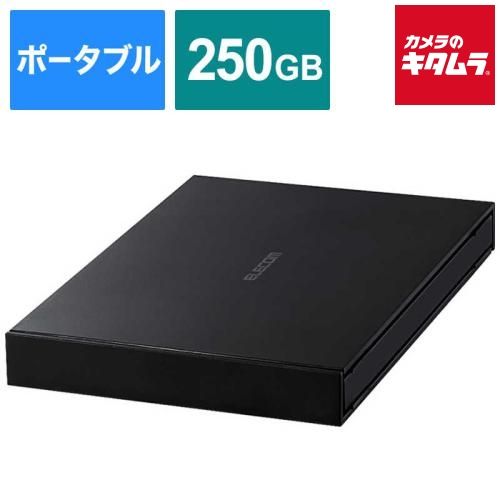 【新品】エレコム ELECOM ポータブル 外付けSSD 250GB ブラック ESD-EJ0250GBKR 《納期約１週間》