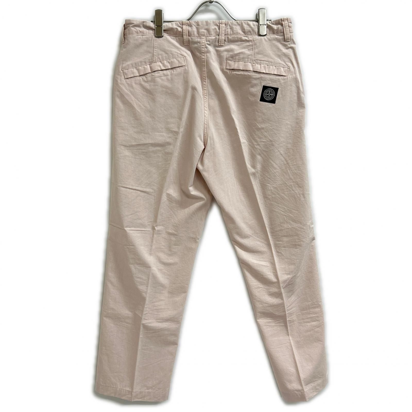 STONE ISLAND ストーンアイランド ピンク ロゴパッチウォッシュド