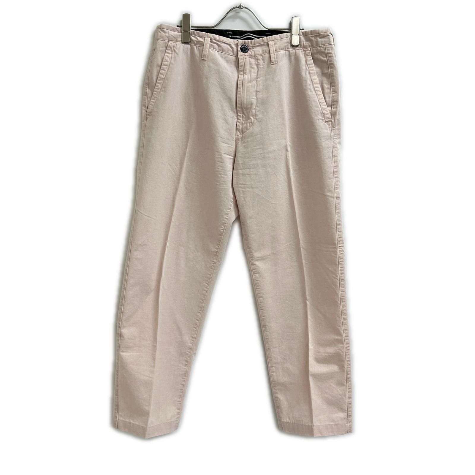 STONE  ストーンアイランド ピンク ロゴパッチウォッシュドトラウザーパンツ W31 STONE ISLAND ストーンアイランド ピンク ロゴパッチウォッシュド