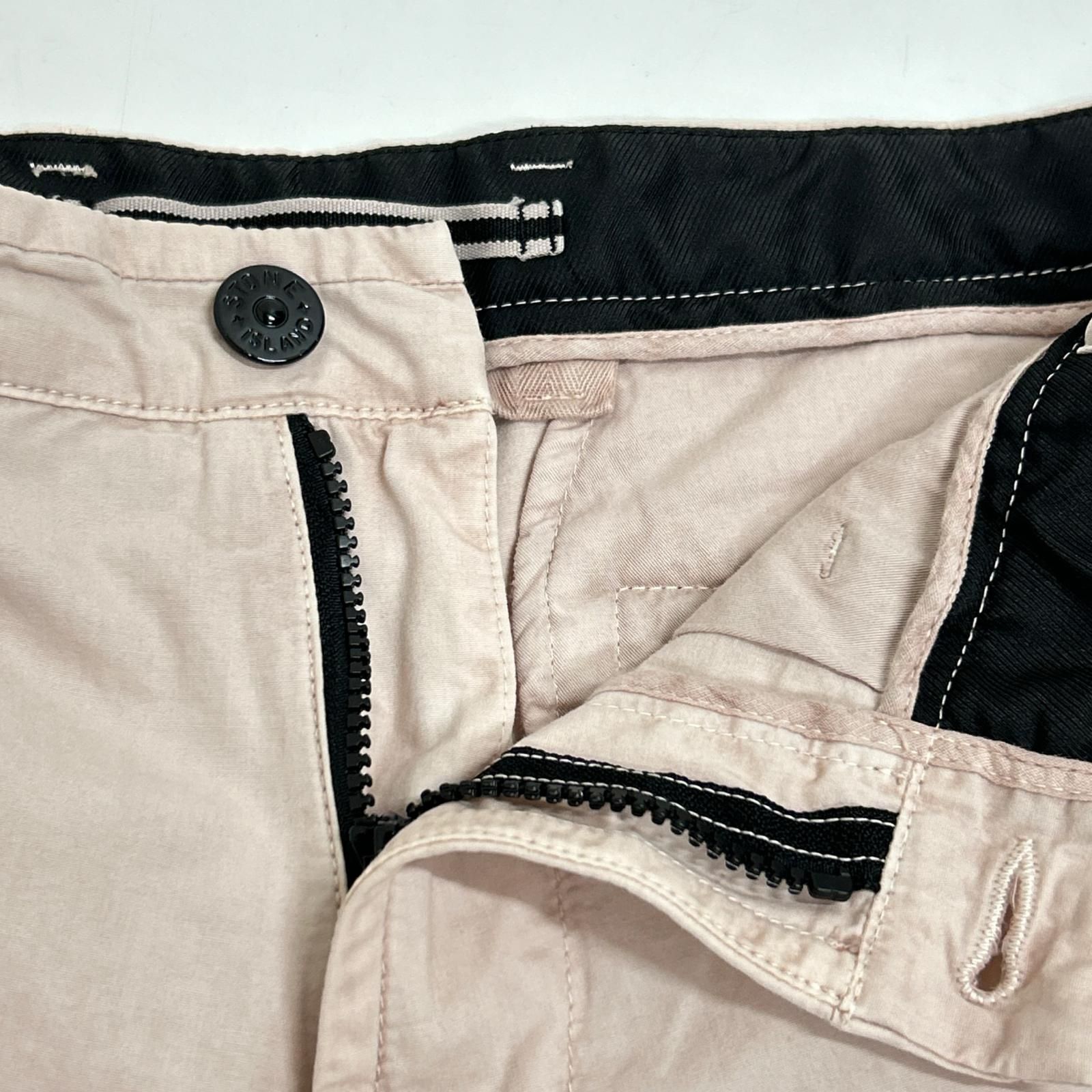 STONE ISLAND ストーンアイランド ピンク ロゴパッチウォッシュド