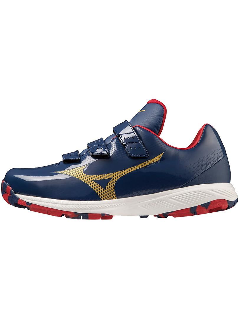 MIZUNO ライトレボトレーナー CR ネイビー×ゴールド 25.5CM [29：ネイビー×ゴールド] [25.5 cm 3E]