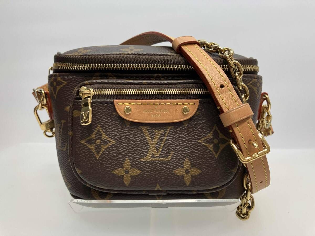LOUIS VUITTON ルイヴィトン モノグラム ミニ バムバッグ M82235 ショルダーバッグ 2WAY ブラウン 129,498円