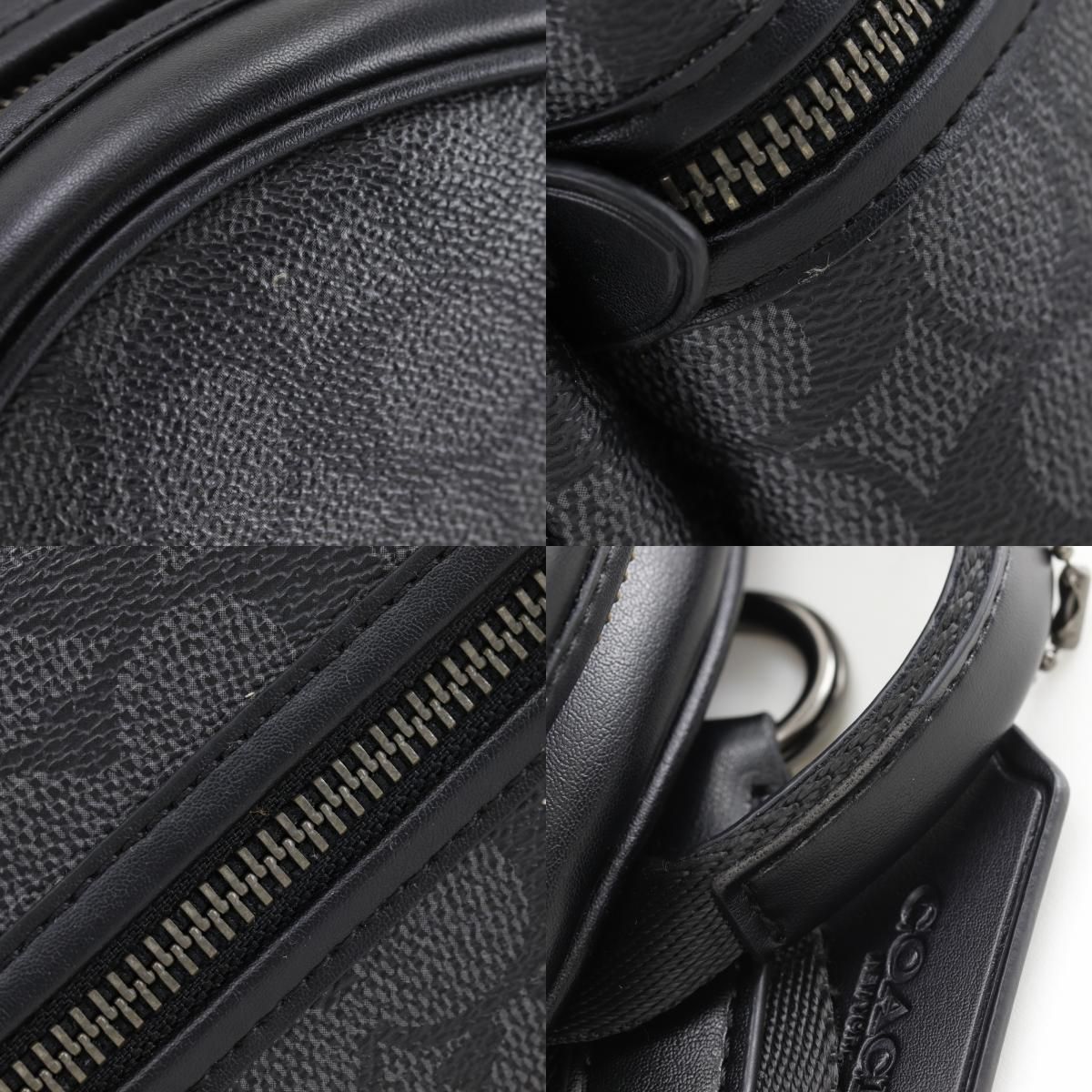 COACH】コーチ チャーター シグネチャー CP126 PVC 黒 メンズ ボディ