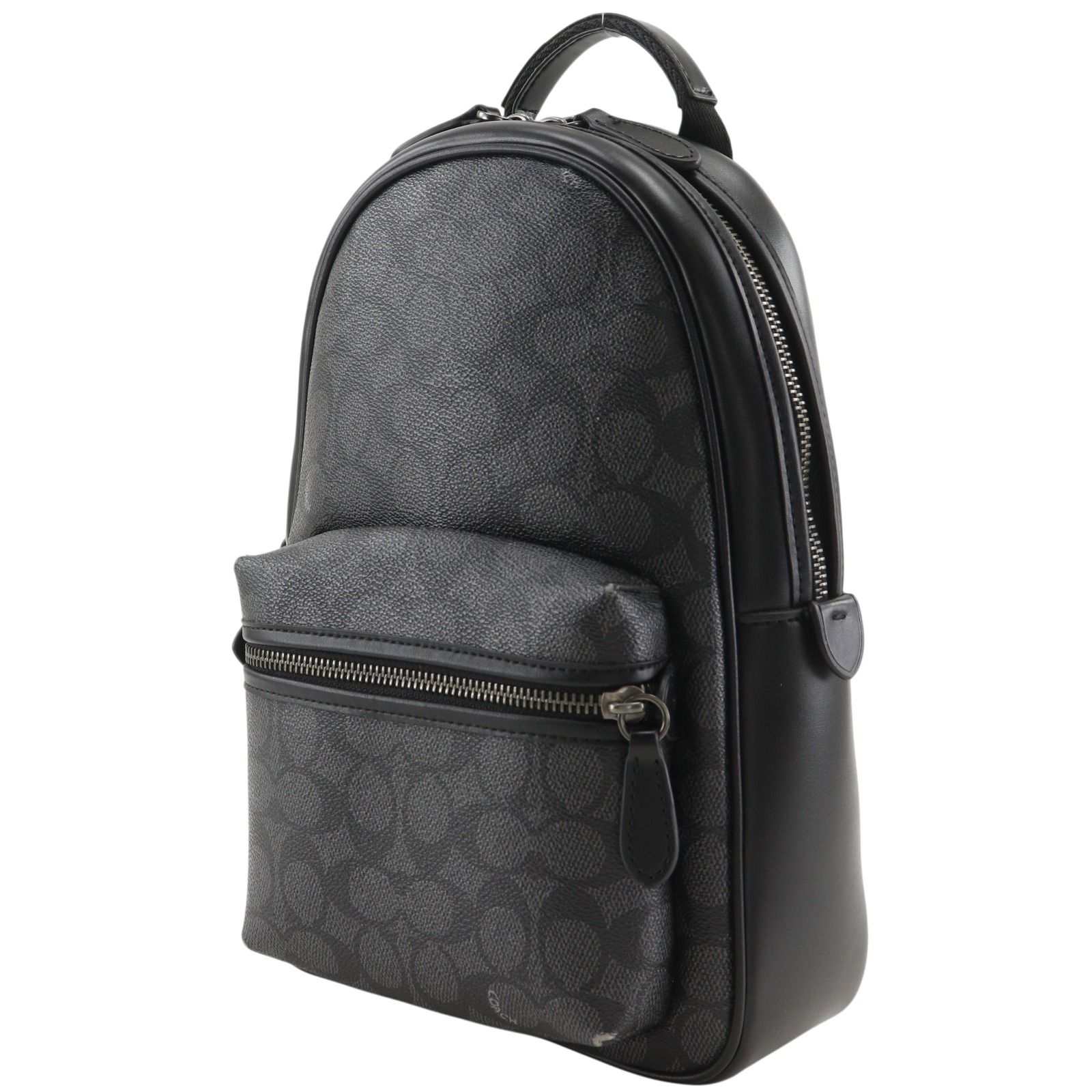 COACH】コーチ チャーター シグネチャー CP126 PVC 黒 メンズ ボディ