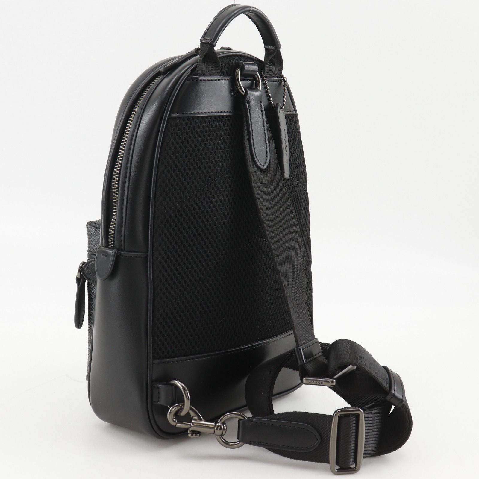 COACH】コーチ チャーター シグネチャー CP126 PVC 黒 メンズ ボディ