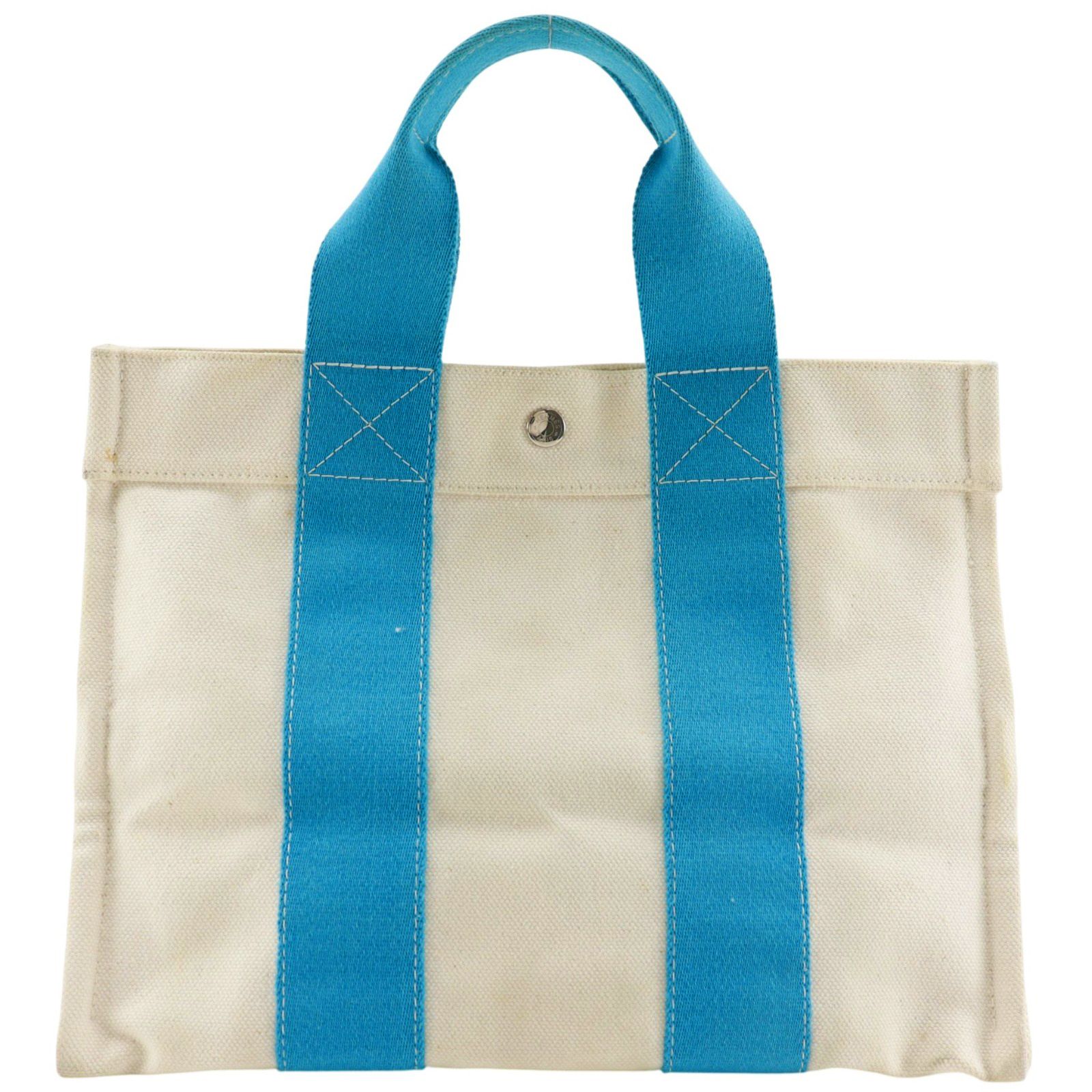 HERMES】エルメス ボラボラPM キャンバス 白 レディース トートバッグ