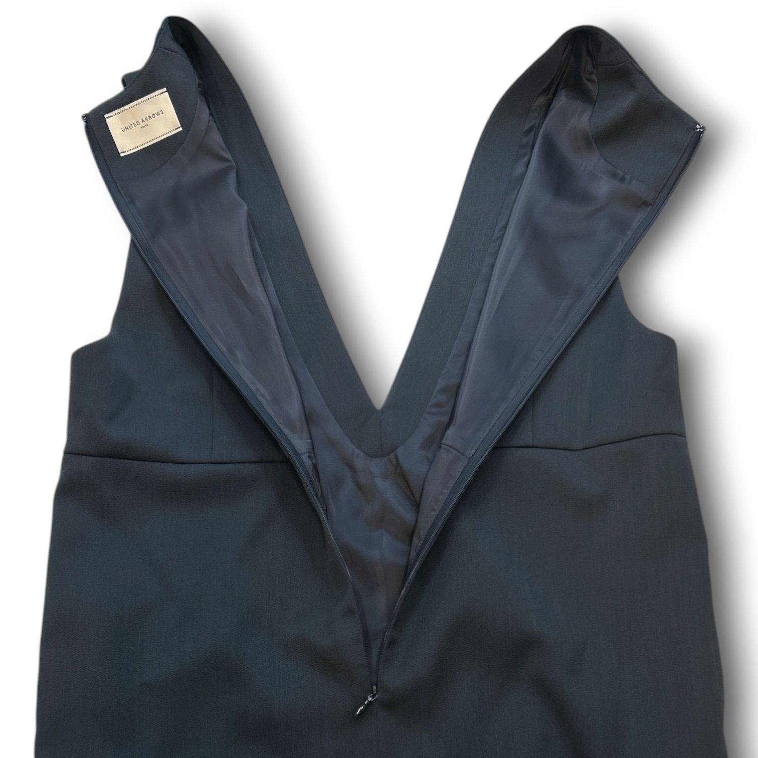 UNITED ARROWS ユナイテッドアローズ Vネック ジャンパースカート 