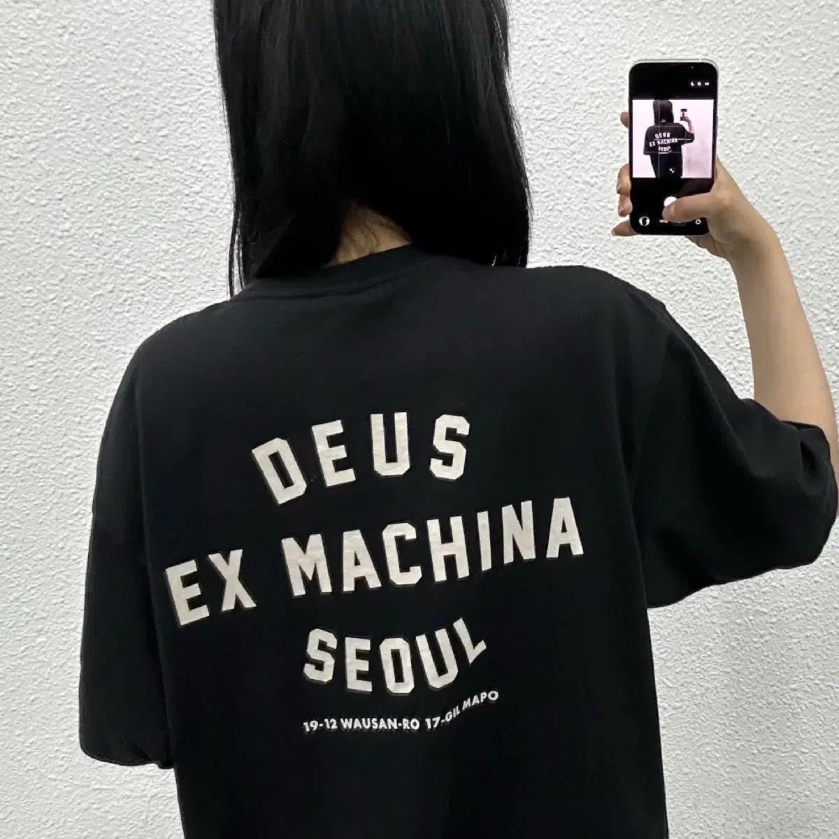 DEUS EX MACHINA デウスエクスマキナ ロゴ ソウル カレッジ ブラック XL