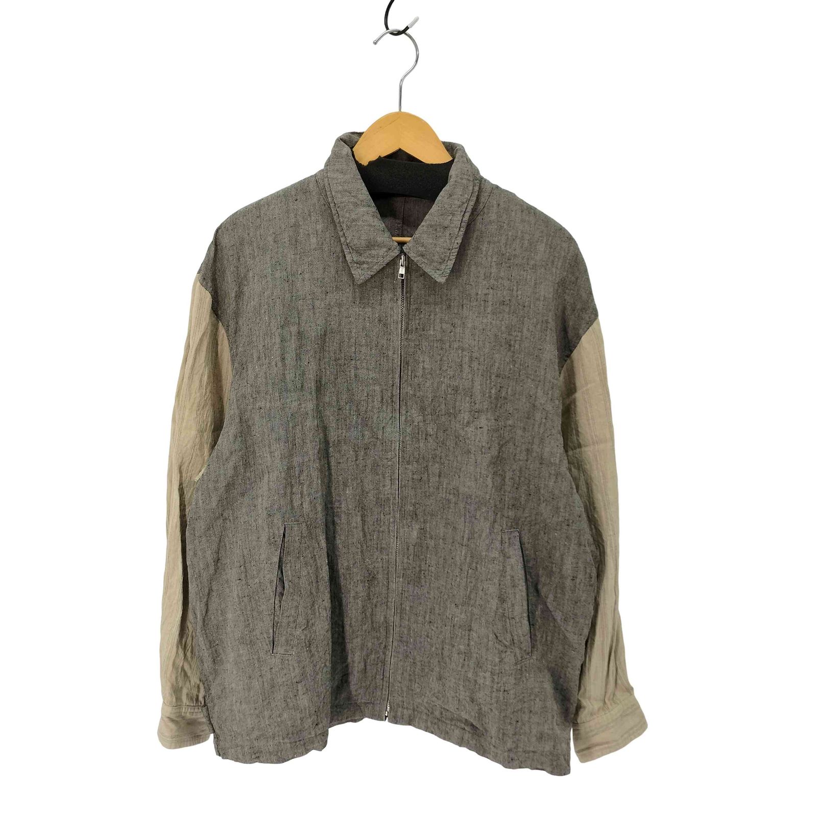 コムデギャルソンオム COMME des GARCONS HOMME 田中オム 袖切替 リネンブルゾン メンズ 表記無