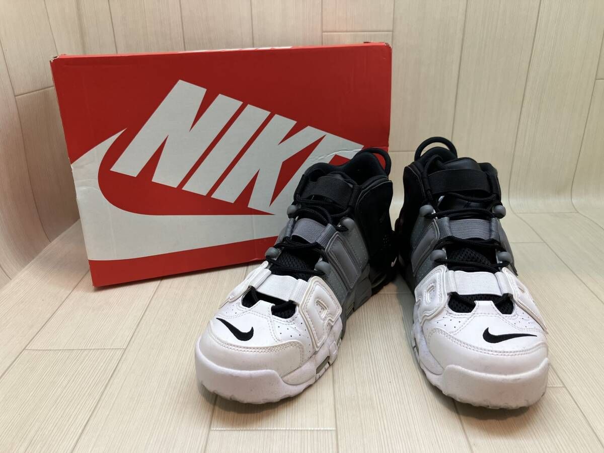 ★ 箱あり NIKE ナイキ AIR MORE UPTEMPO スニーカー スポーツ 26.0 ホワイト × ブラック 通年