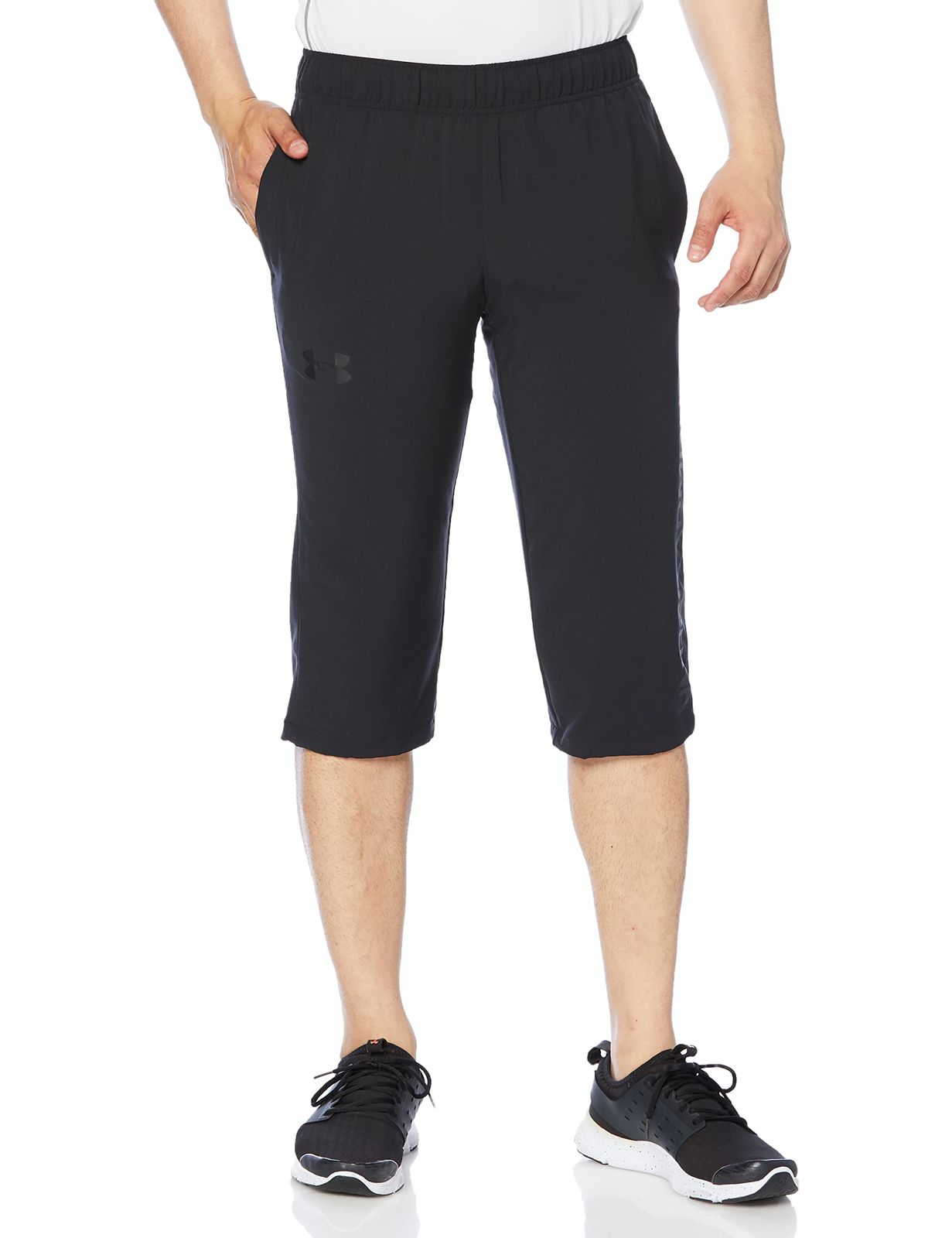 [Under Armour] UA Summer Woven 3/4 Pant [Black / Black /] [L]