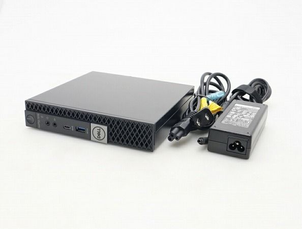DELL OptiPlex 7070 Micro Core i5-8500T 2.1GHz 8GB 256GB(NVMeSSD) DisplayPort x2/アナログRGB出力 Windows11 Pro 64bit 中古