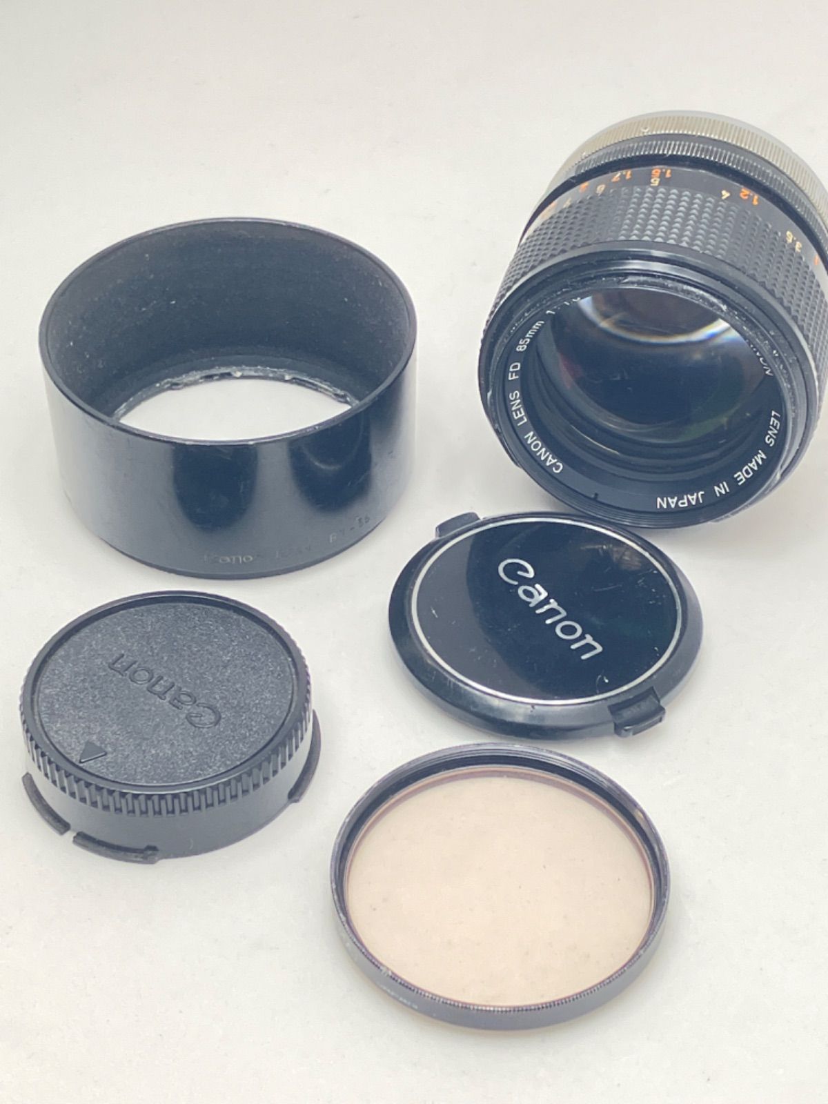 ☆ CANON LENS 85mm 1:1.8 S.S.C./BT-55 レンズ/レンズフード 2点セット