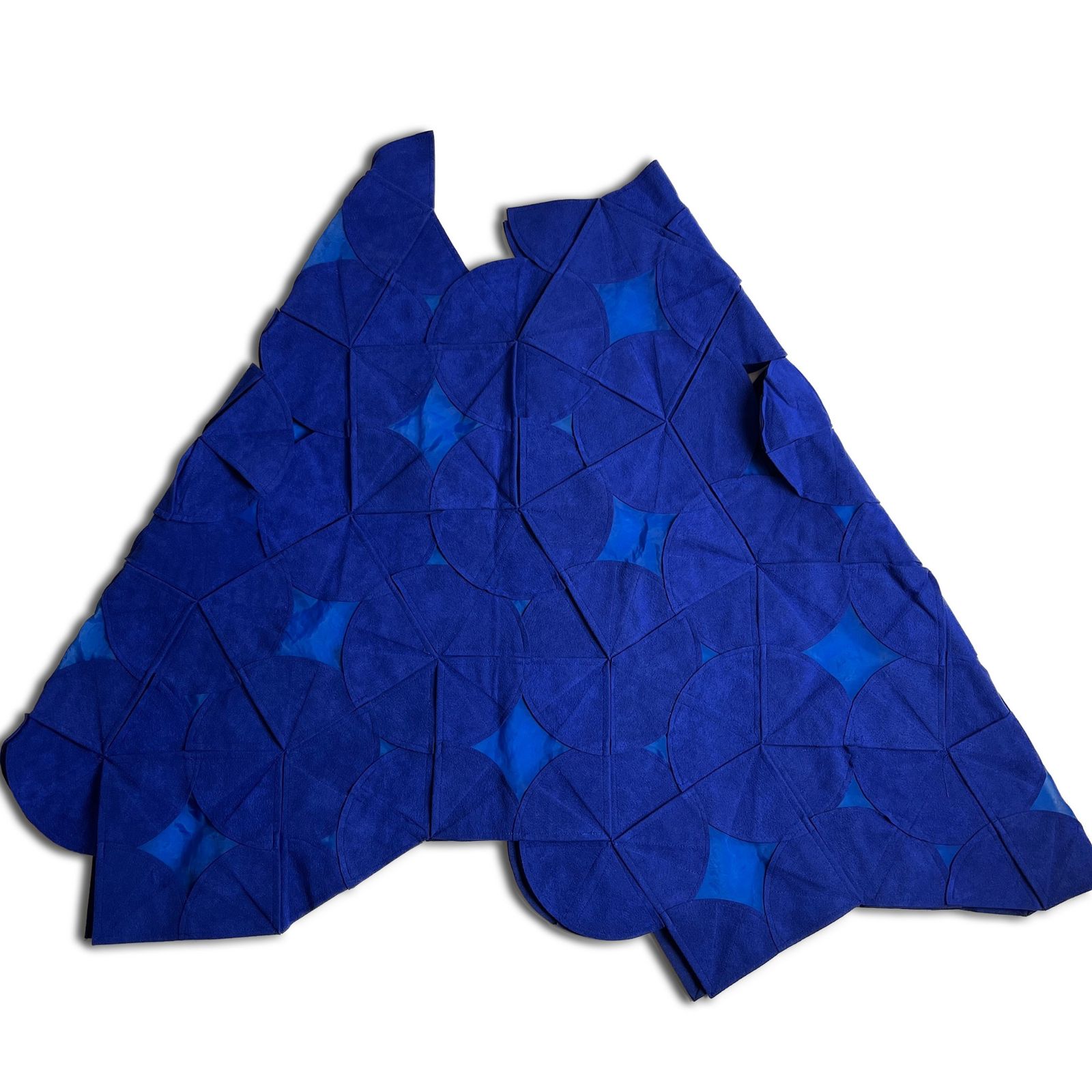 【15ss】JUNYA WATANABE COMME des GARCONS フェイクスエードパッチワークトップス ロイヤルブルー ジュンヤワタナベコムデギャルソン 2000000025513