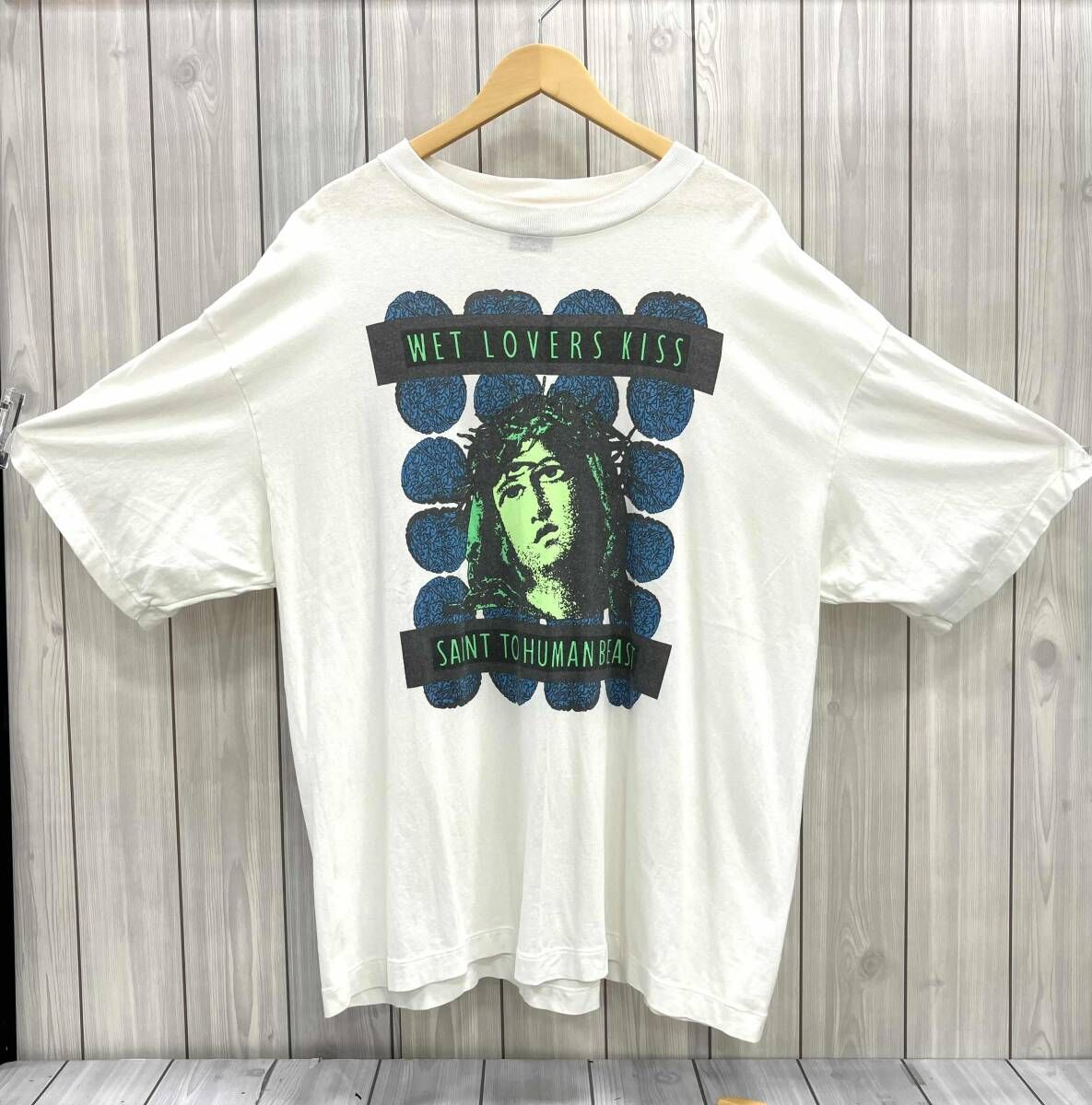 SAINT MICHAEL セントマイケル 半袖Tシャツ サイズXXL WET LOVERS KISS