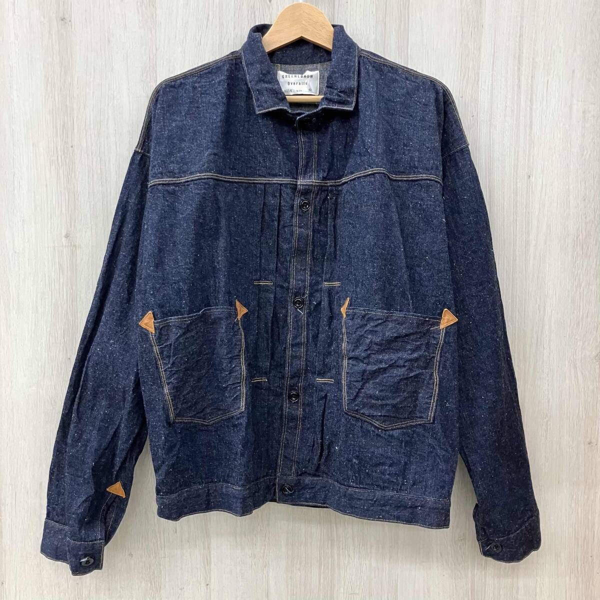WARE HOUSE/ウエアハウス/Gジャン (デニムジャケット)/GreeneBaumOveralls/Lot2214/ネイビー/サイズ42