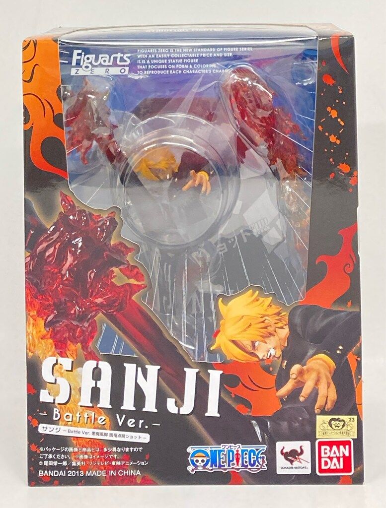 バンダイ フィギュアーツZERO ワンピース サンジ バトルver 悪魔風脚 画竜点睛ショット PVC