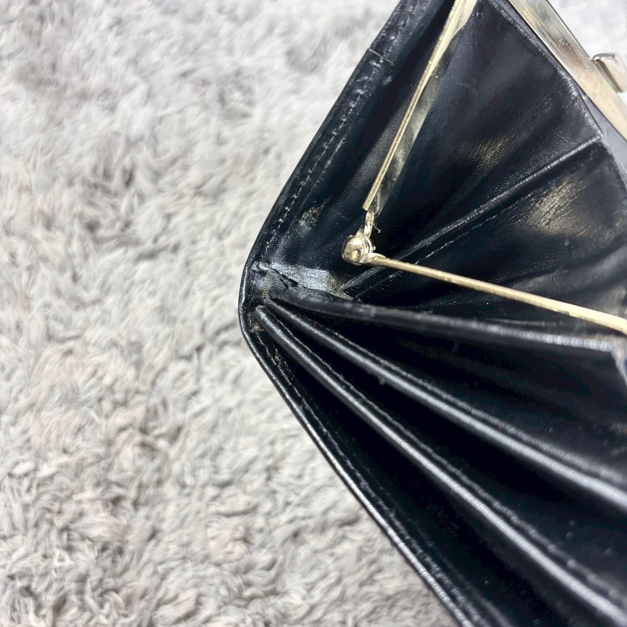 Christian Dior クリスチャンディオール 長財布 レザー ブラック 