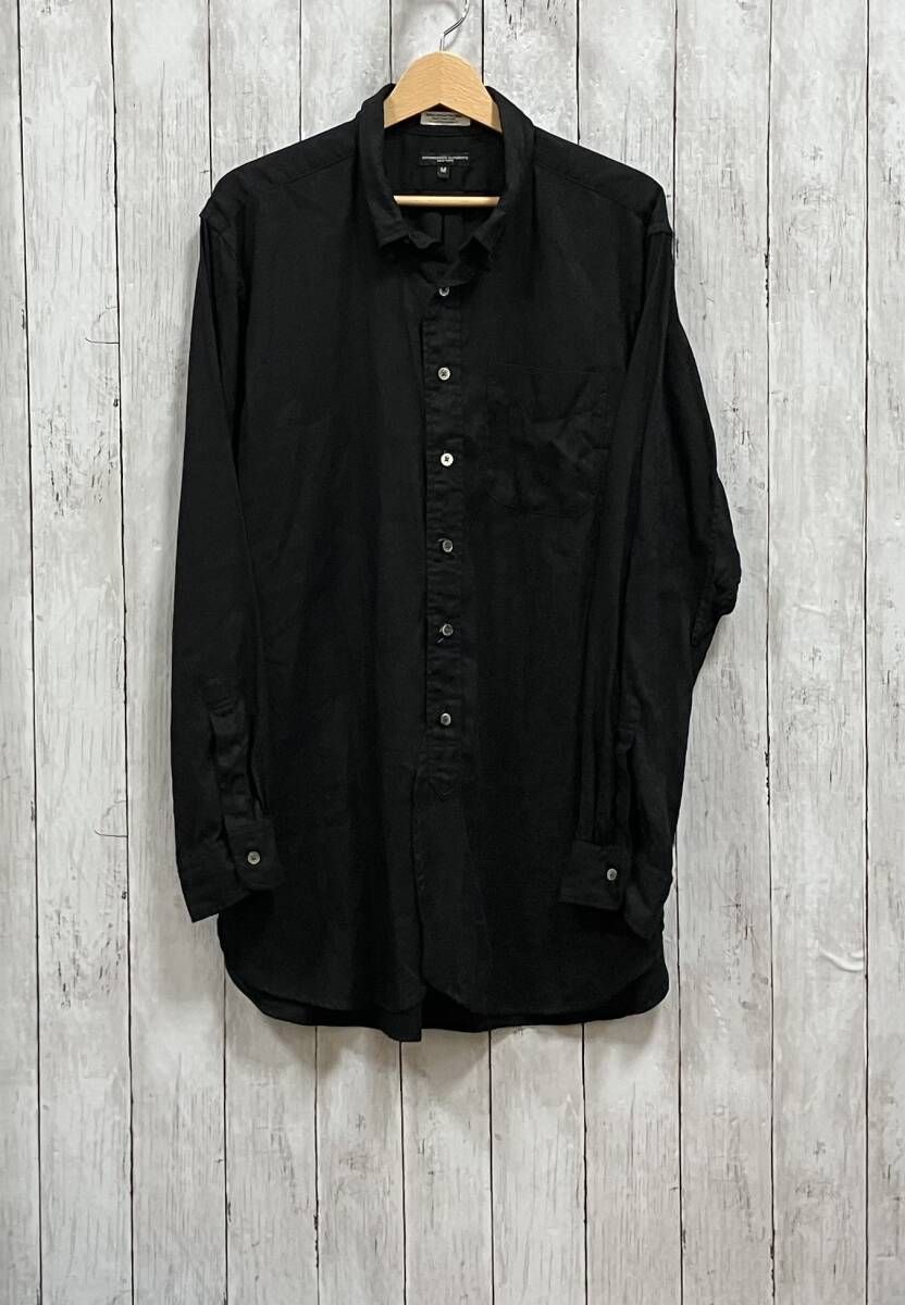 ENGINEERED GARMENTS/長袖シャツ／BDシャツ／ブラック／花柄刺繍　アメリカ製　エンジニアドガーメンツ