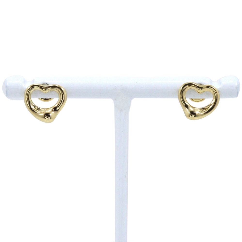 【TIFFANY&Co.】ティファニー オープンハート エルサペレッティ K18イエローゴールド レディース 3.0g ピアス