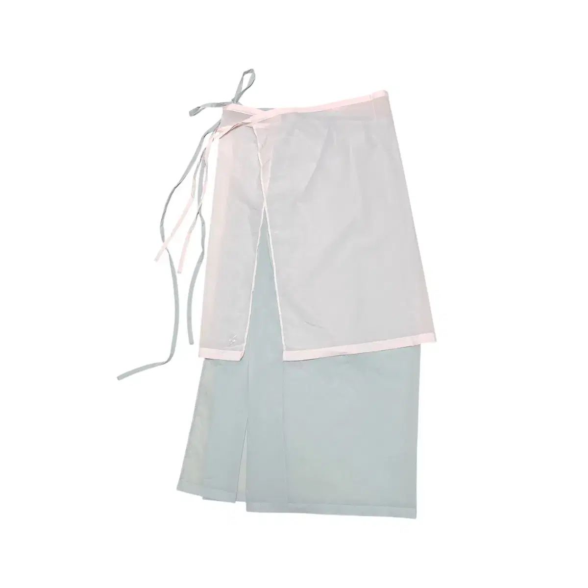 ACOC シースルーレイヤードラップスカート_pink