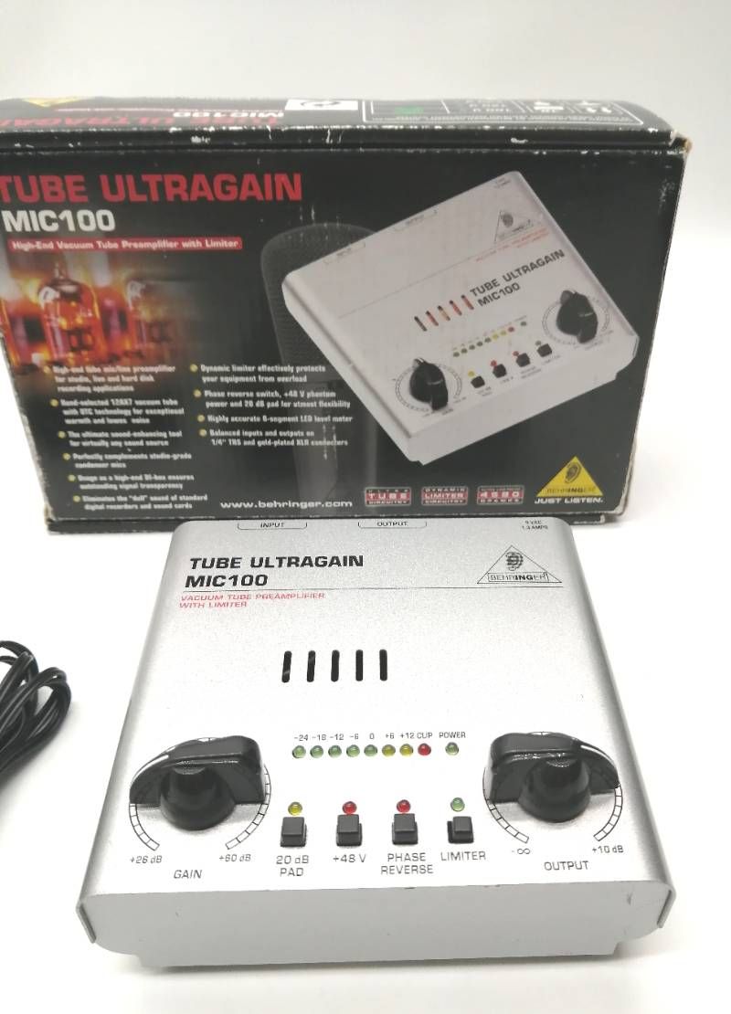 配信機器・PA機器・レコーディング機器 Behringer TUBE ULTRAGAIN MIC100 Behringer TUBE ULTRAGAIN MIC100 J - メルカリ