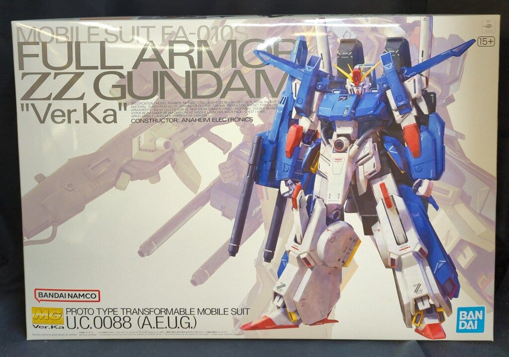 BANDAISPIRITS MG 1/100 機動戦士ガンダムZZ フルアーマーZZガンダム Ver.Ka