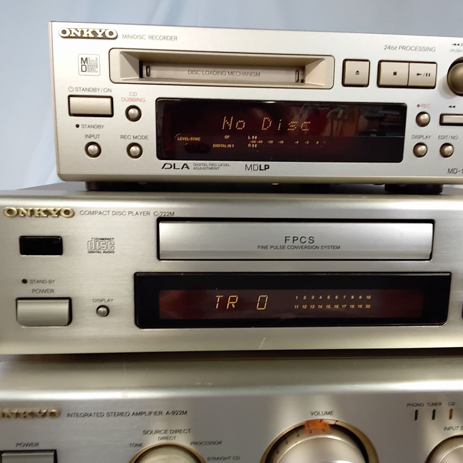 ジャンク オンキョー ONKYO ステレオコンポ すべての機器通電OK