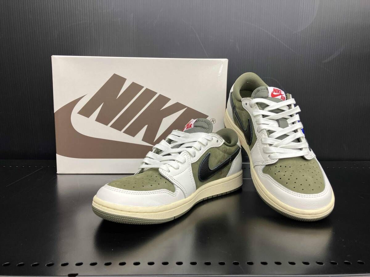 NIKE ナイキ NIKE TAVIS SCOTT AIR JORDAN1 LOW OG SP DM7866-200 24.5cm カーキ